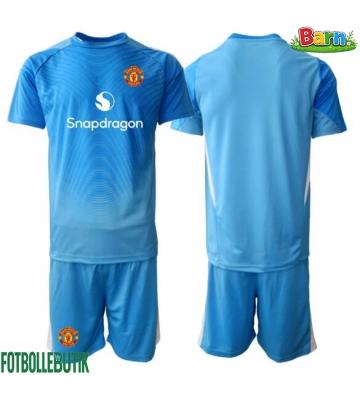 Manchester United Målvakt Hemmaställ Barn 2025-26 Kortärmad (+ Korta byxor)